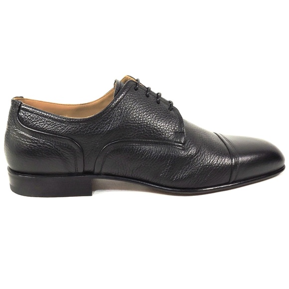 ALBERTO CICCIOLI ?? MEN\'S BLACK SOFT LEATHER COMFORT OXFORD SHOES